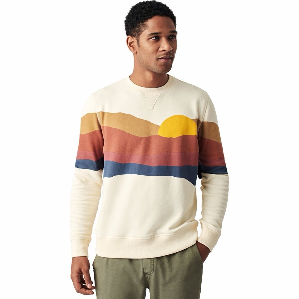 Faherty Summit Landscape Sweatshirt - Men's XXL